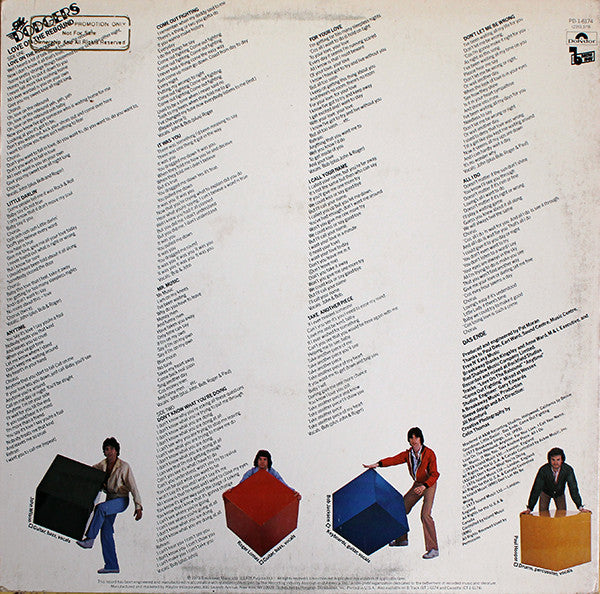 The Dodgers : Love On The Rebound (LP, Album, Promo)