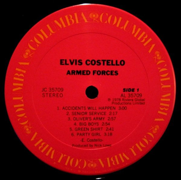 Elvis Costello & The Attractions : Armed Forces (LP, Album, Ter)