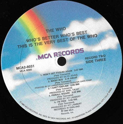 The Who : Who's Better, Who's Best (2xLP, Comp, Club)