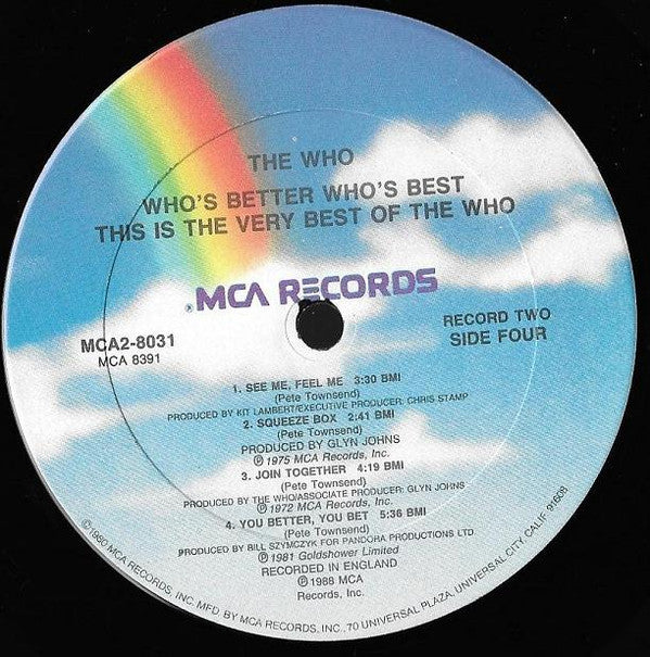 The Who : Who's Better, Who's Best (2xLP, Comp, Club)