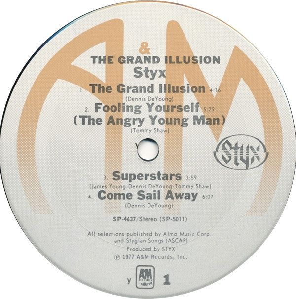Styx : The Grand Illusion (LP, Album, y -)