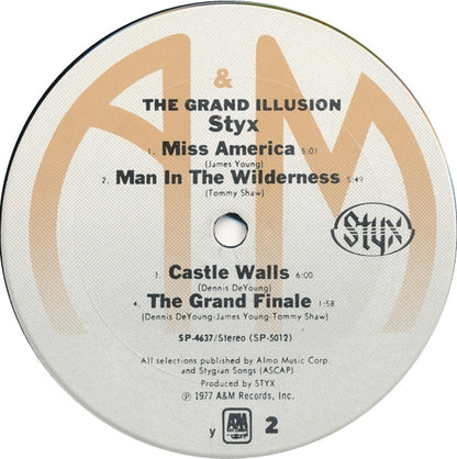 Styx : The Grand Illusion (LP, Album, y -)
