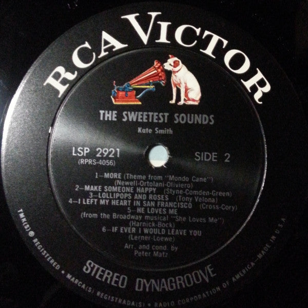 Kate Smith (2) : The Sweetest Sounds Of Kate Smith (LP, Album)