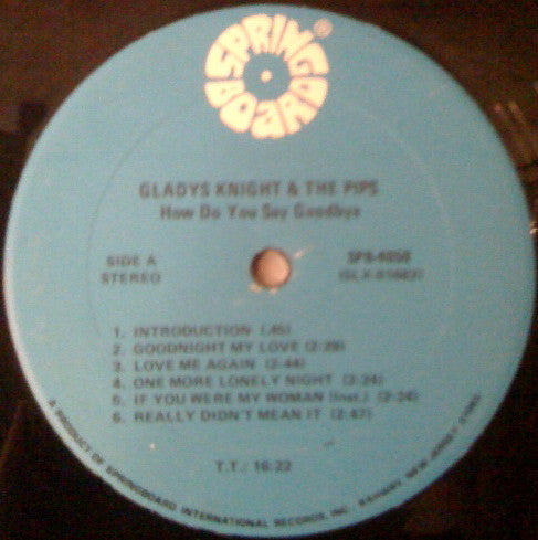 Gladys Knight And The Pips : How Do You Say Goodbye (LP, Album)