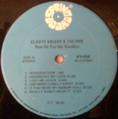 Gladys Knight And The Pips : How Do You Say Goodbye (LP, Album)
