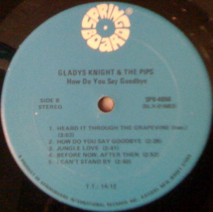 Gladys Knight And The Pips : How Do You Say Goodbye (LP, Album)