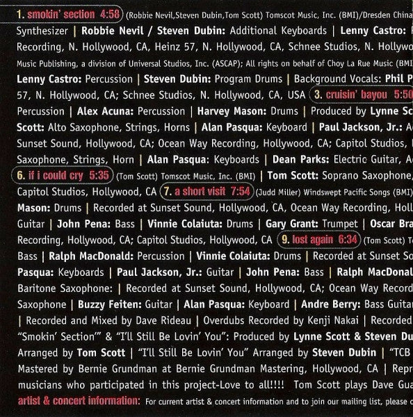 Buy Tom Scott & The L.A. Express : Smokin' Section (HDCD