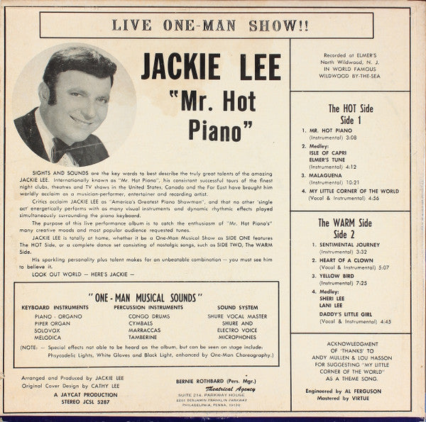Jackie Lee (5) : My Little Corner Of The World (LP, Album)