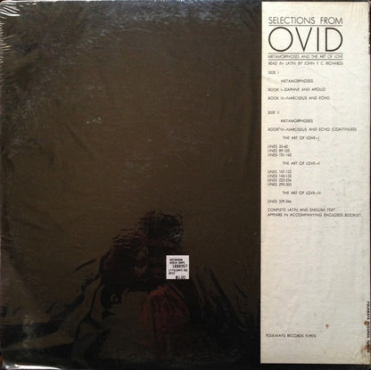 John F. C. Richards : Selections From Ovid (LP, Album, Mono, Boo)