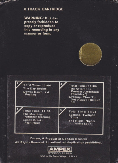 The Moody Blues : Days Of Future Passed (8-Trk, Album, RE)