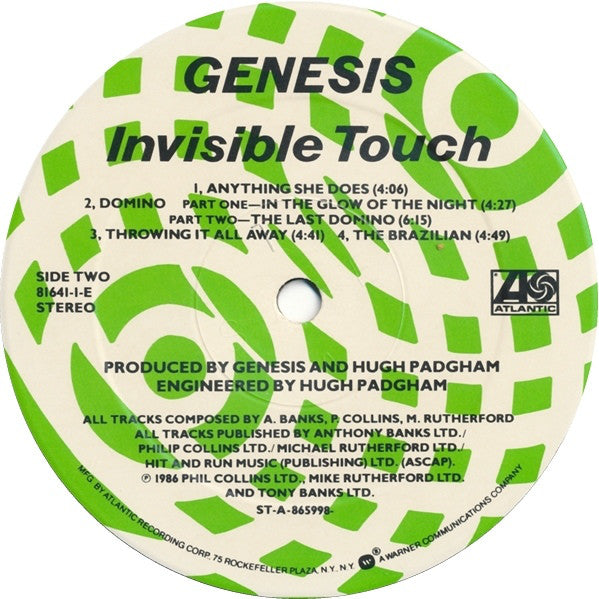 Buy Genesis : Invisible Touch (LP, Album, SRC) Online for a