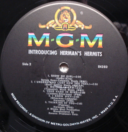 Herman's Hermits : Introducing Herman's Hermits (LP, Album, Mono, 2nd)