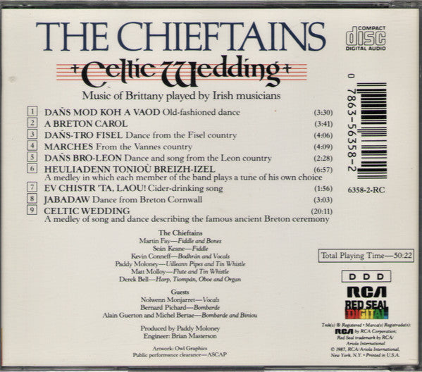 The Chieftains : Celtic Wedding (CD, Album)