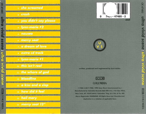 Ultra Vivid Scene : Ultra Vivid Scene (CD, Album, RE, RM)