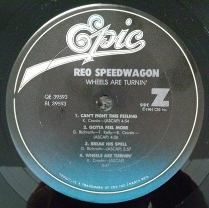 REO Speedwagon : Wheels Are Turnin' (LP, Album, G -)