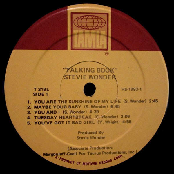 Stevie Wonder : Talking Book (LP, Album, Bra)