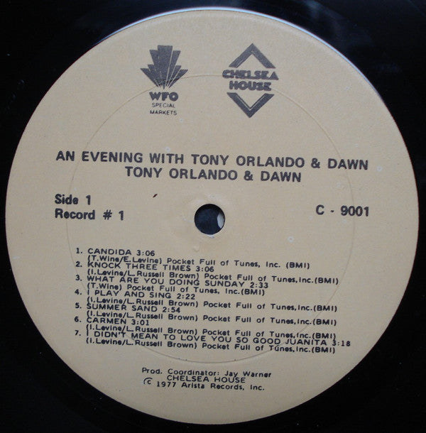 Tony Orlando & Dawn : Tony Orlando & Dawn (2xLP, Comp)