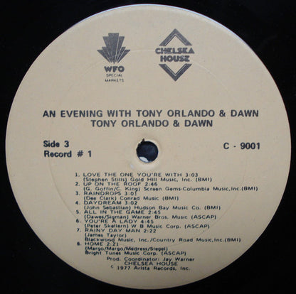Tony Orlando & Dawn : Tony Orlando & Dawn (2xLP, Comp)
