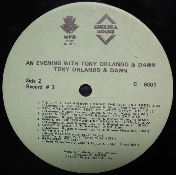 Tony Orlando & Dawn : Tony Orlando & Dawn (2xLP, Comp)