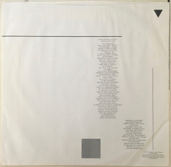 Rickie Lee Jones : Pirates (LP, Album, Club)