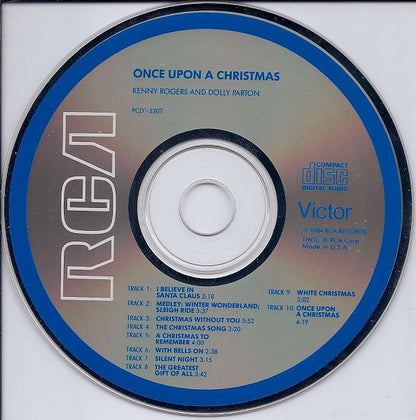 Kenny Rogers & Dolly Parton : Once Upon A Christmas (CD, Album, RE)