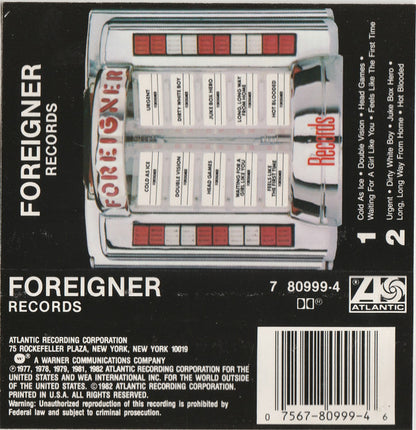 Foreigner : Records (Cass, Comp, SR,)
