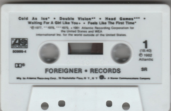 Foreigner : Records (Cass, Comp, SR,)