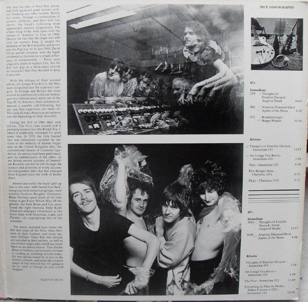 The Nice : The Immediate Story: Volume One (2xLP, Comp)