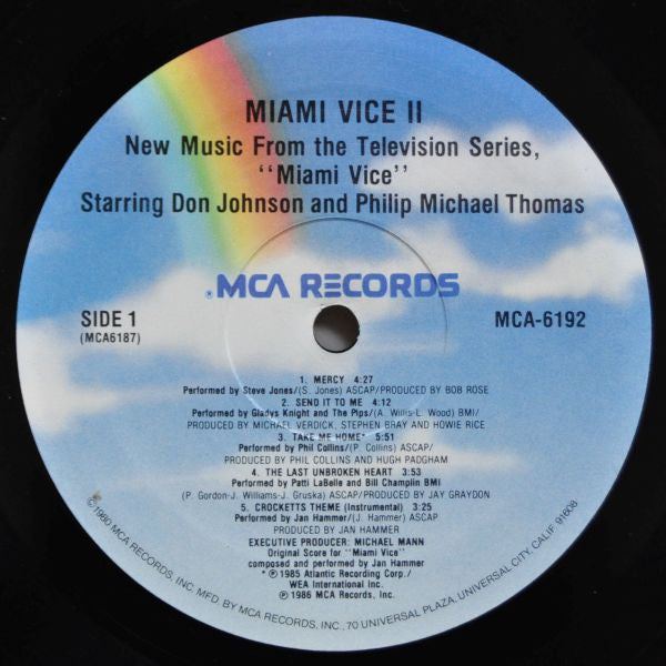 Various : Miami Vice II (New Music From The Television Series, "Miami Vice") (LP, Album, Comp)