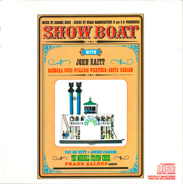 Jerome Kern, Barbara Cook, John Raitt : Show Boat (CD, Album, RE, RP)