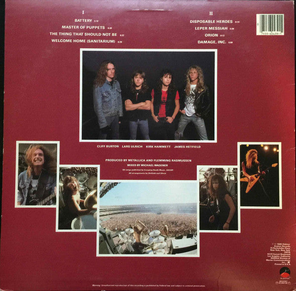 Metallica : Master Of Puppets (LP, Album, Spe)