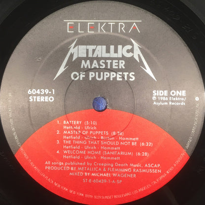 Metallica : Master Of Puppets (LP, Album, Spe)