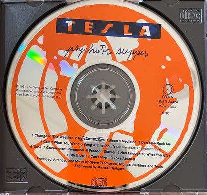 Tesla : Psychotic Supper (CD, Album, Club, CRC)