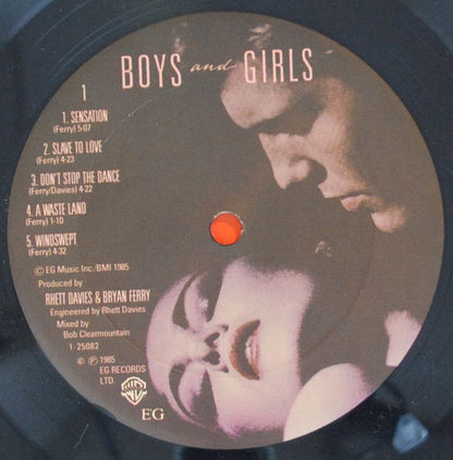 Bryan Ferry : Boys And Girls (LP, Album, Club, CRC)