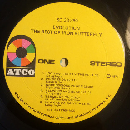 Iron Butterfly : The Best Of Iron Butterfly Evolution (LP, Comp, MO )
