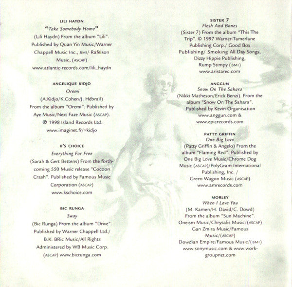 Various : Lilith Fair New Music Sampler (CD, Comp, Promo)