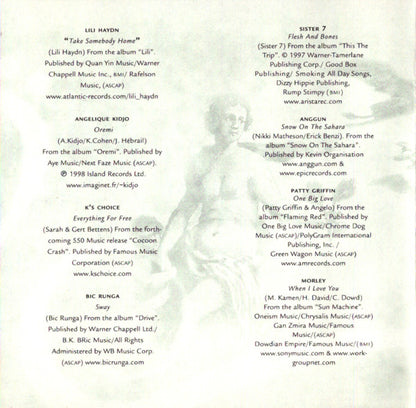 Various : Lilith Fair New Music Sampler (CD, Comp, Promo)