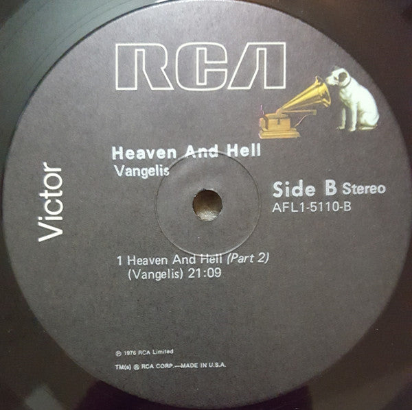 Vangelis : Heaven And Hell (LP, Album, RE)