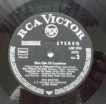 Jim Reeves : Blue Side Of Lonesome (LP, Album)