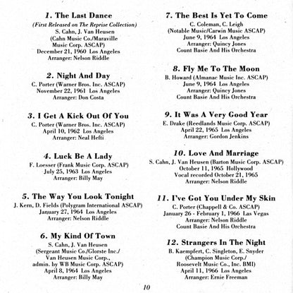 Frank Sinatra : Sinatra Reprise: The Very Good Years (CD, Comp, SRC)