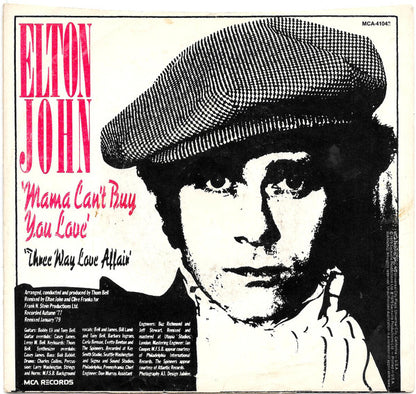 Elton John : Mama Can't Buy You Love  (7", Single)