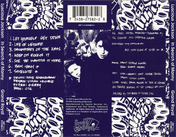 Luscious Jackson : In Search Of Manny (CD, MiniAlbum, RE, Jax)