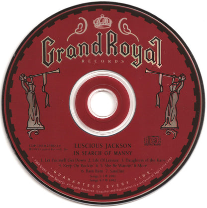 Luscious Jackson : In Search Of Manny (CD, MiniAlbum, RE, Jax)