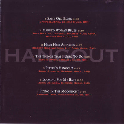 Jimmy Johnson (8) : Pepper's Hangout (CD, Album)