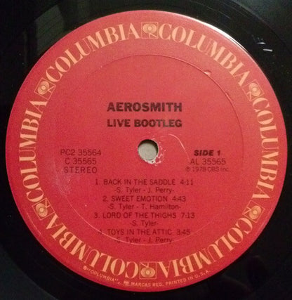 Aerosmith : Live! Bootleg (2xLP, Album, Ter)