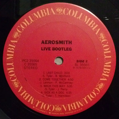 Aerosmith : Live! Bootleg (2xLP, Album, Ter)