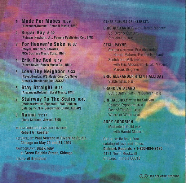 Eric Alexander With Harold Mabern : Mode For Mabes (CD, Album)