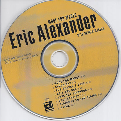 Eric Alexander With Harold Mabern : Mode For Mabes (CD, Album)