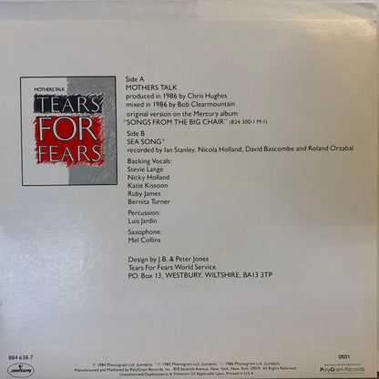 Tears For Fears : Mothers Talk (7")