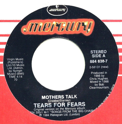 Tears For Fears : Mothers Talk (7")